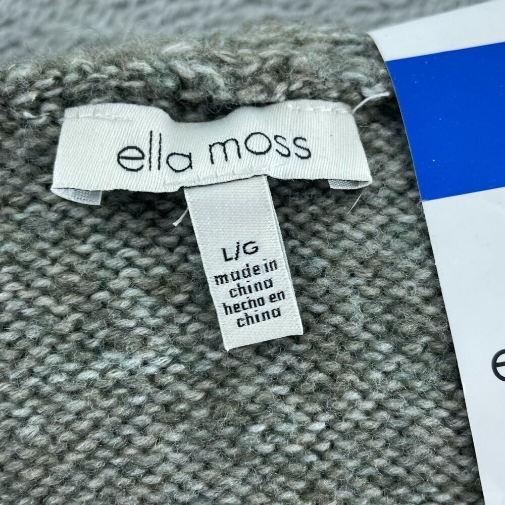 Ella Moss Womens Button-Up Cardigan Sweater L Green Soft  NWT 1375 - Picture 3 of 8